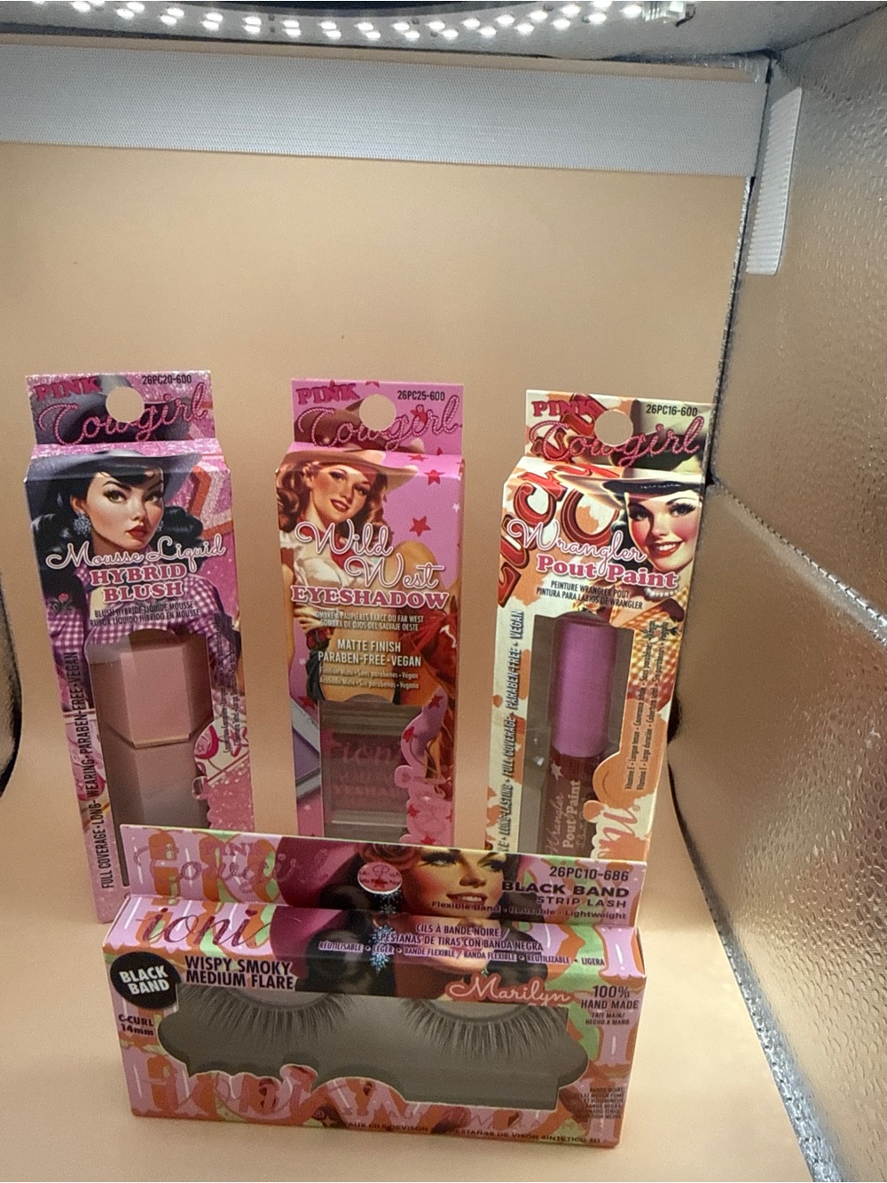 Pink Lip & Eye Makeup Set